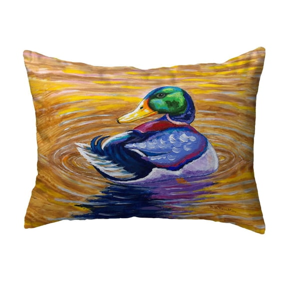 Betsy Drake Interiors Duck Looking Small Noncorded Pillow 11x14