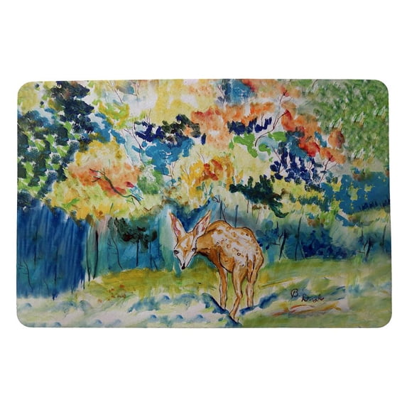 Betsy Drake Interiors Fall Fawn Door Mat 18x26
