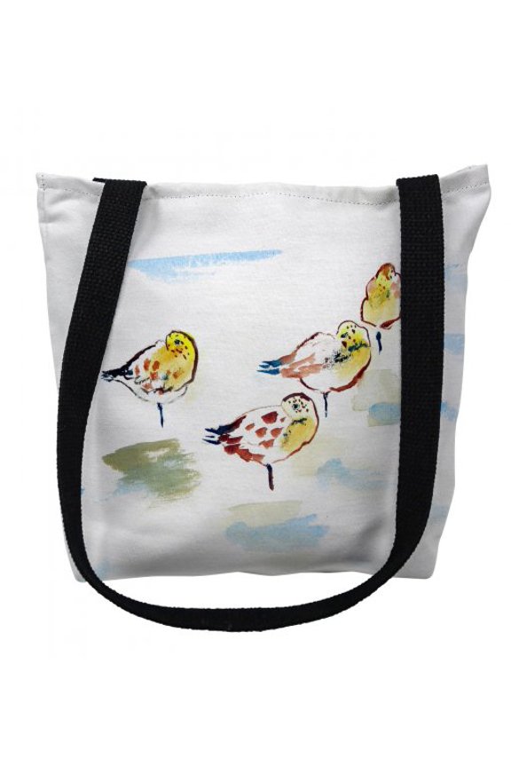 TY1044M 16 x 16 in. Four Sanderlings Tote Bag - Medium