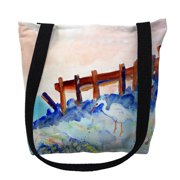 Betsydrake TY179G 18 x 18 in. Great White Heron Tote Bag - Large