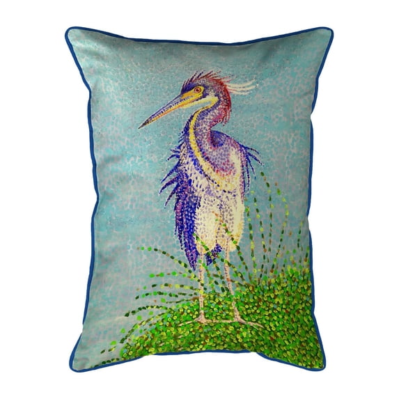 Betsy Drake Interiors HJ1431 16 x 20 in. Windy Louisiana Heron Large Indoor & Outdoor Pillow