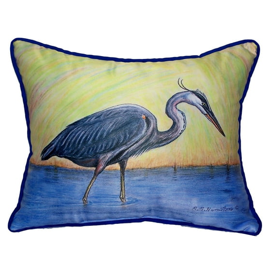 Betsy Drake Interiors Heron Indoor/Outdoor Lumbar Pillow