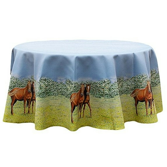Horse Round Table Cloth 58