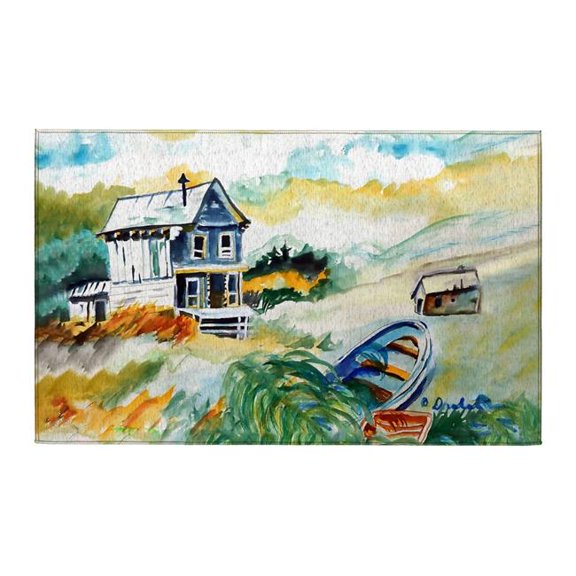 Betsy Drake Interiors DR1517 House & Boat Indoor Dornier Area Rug 20x32