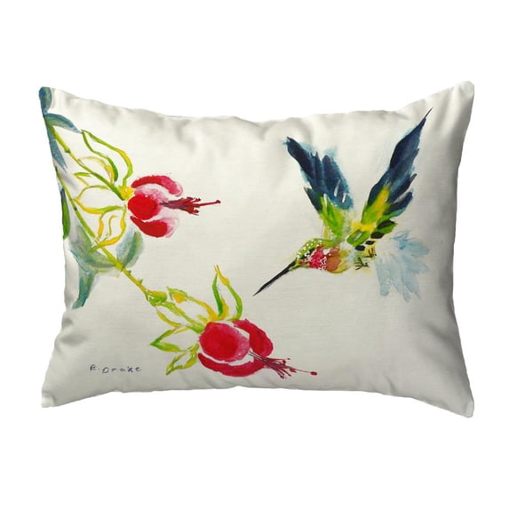 Betsy Drake Interiors Betsy's Hummingbird No Cord Pillow 16x20