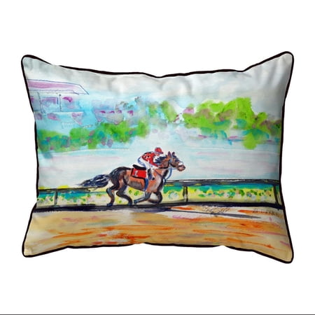 Betsy Drake Interiors Inside Track Extra Large Zippered Pillow 20x24