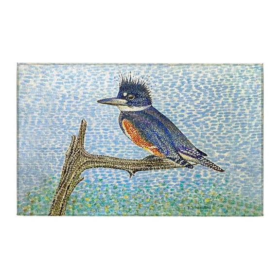 Betsy Drake Interiors DR1529 Kingfisher Indoor Dornier Area Rug 20x32