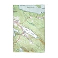 thumbnail image 1 of Betsy Drake KT654 Lake Wentworth, NH Nautical Map Kitchen Towel, 1 of 2