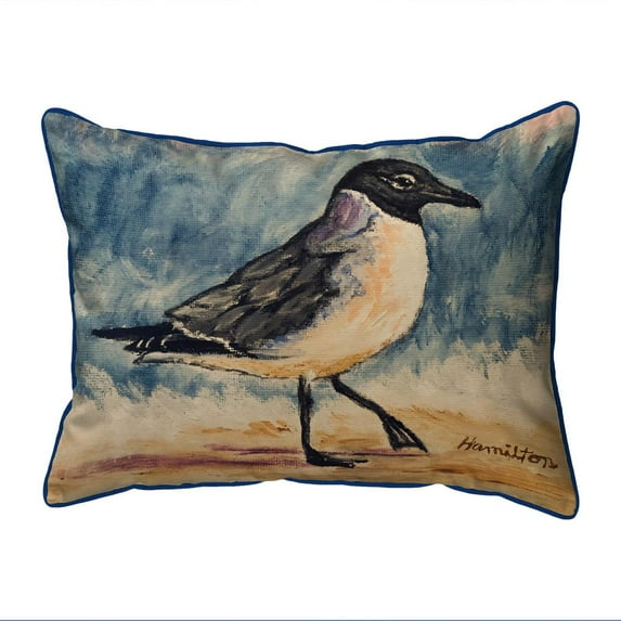 Betsy Drake Laughing Gull Large Indoor/Outdoor Pillow 16x20
