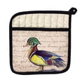 thumbnail image 1 of Betsy Drake PT145B Male Wood Duck Script Pot Holder, 1 of 1