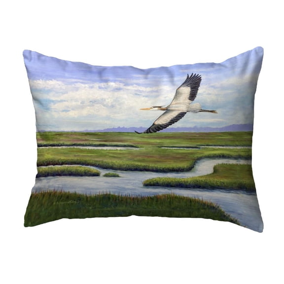 Betsy Drake Interiors Marsh Flying No Cord Pillow 16x20