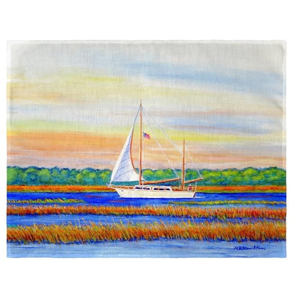 Betsy Drake PM1075 Marsh Sailing Place Mat - Set of 4
