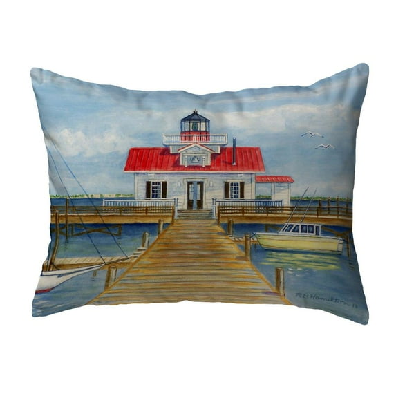 Betsy Drake Interiors Marshes Lighthouse Noncorded Pillow 16x20