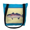 thumbnail image 1 of Betsy Drake Interiors Multi Fish II Border Small Tote Bag 13x13, 1 of 1