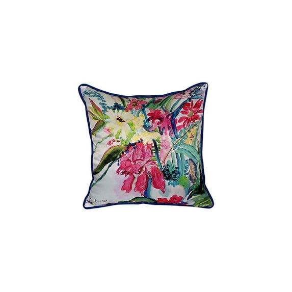 Betsy Drake Multi Floral Pillow, 18" x 18"