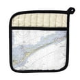 thumbnail image 1 of Betsy Drake PT228 Ocracoke Inlet, NC Nautical Map Pot Holder, 1 of 1