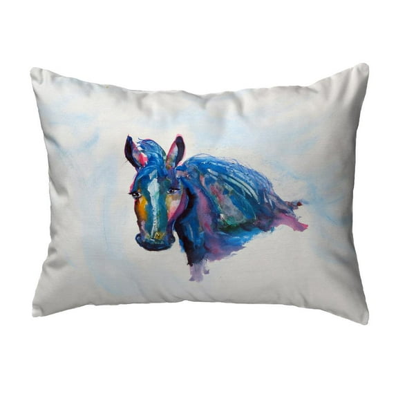 Betsy Drake Interiors Old Mare Noncorded Indoor/Outdoor Pillow 16x20