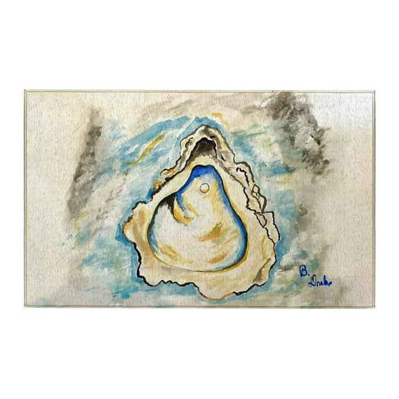 Betsy Drake Interiors DR1554 Oyster & Pearl Indoor Dornier Area Rug 20x32