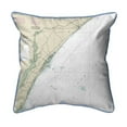 thumbnail image 1 of Betsy Drake Interiors Pawleys Island, SC Nautical Map Large Corded Indoor/Outdoor Pillow 16x20, 1 of 3