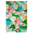 thumbnail image 1 of Betsy Drake GT724 Peach Floral Guest Towel, 1 of 1