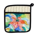thumbnail image 1 of Betsy Drake PT1052 Peach Poinsettia Pot Holder, 1 of 1