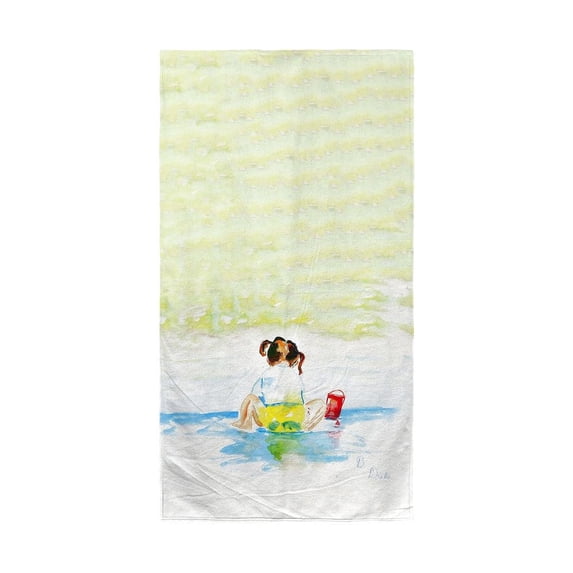 Betsy Drake Interiors Pigtails Playing Beach Towel