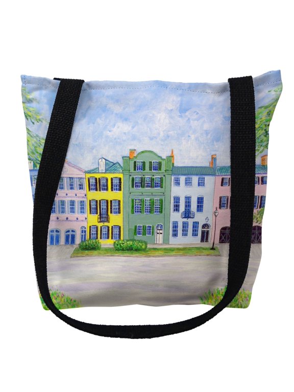 TY540S 13 x 13 in. Rainbow Row Small Tote Bag