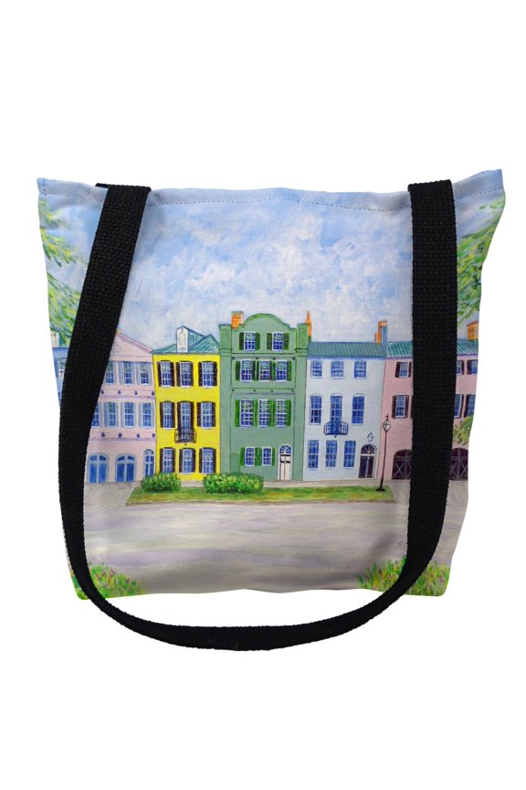 TY540S 13 x 13 in. Rainbow Row Small Tote Bag