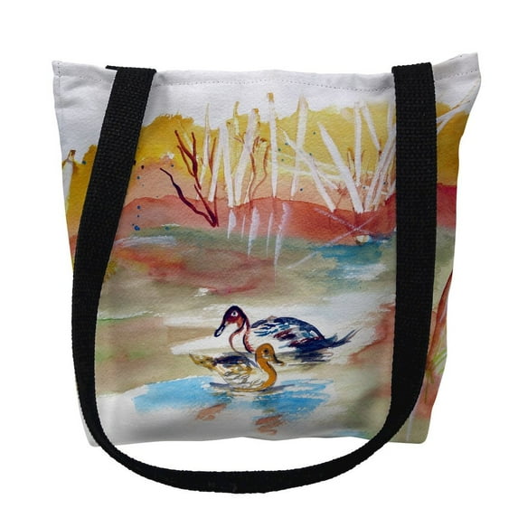 Betsydrake TY1016G 18 x 18 in. Redhead Pair Tote Bag - Large