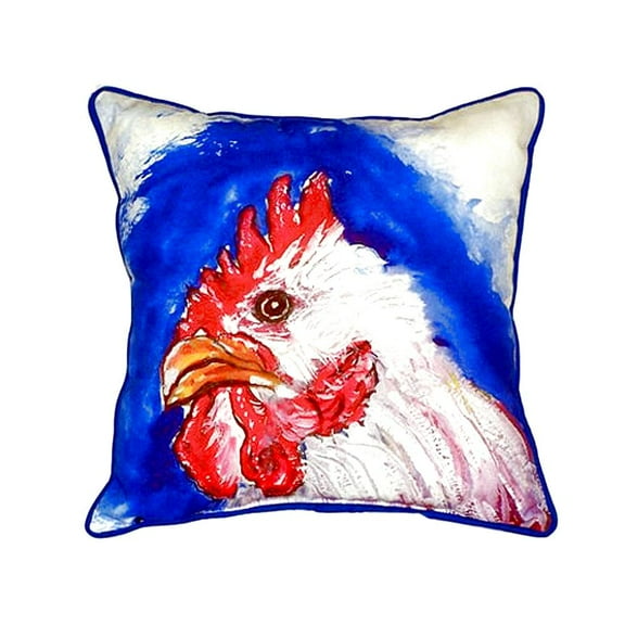 Betsy Drake Interiors Rooster Head Extra Large Zippered Pillow 22x22