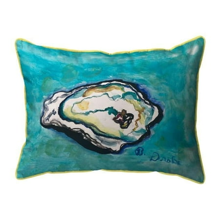 Betsy Drake Interiors SN1427 11 x 14 in. Single Oyster Small Indoor & Outdoor Pillow