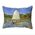thumbnail image 1 of Betsy Drake Interiors Safe Harbor Large Pillow 16x20, 1 of 3