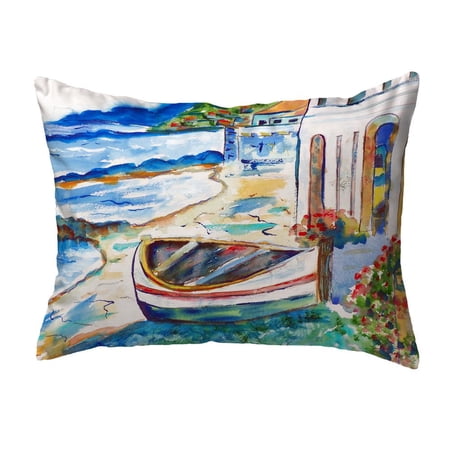 Betsy Drake Interiors Sicilian Shore No Cord Pillow 16x20