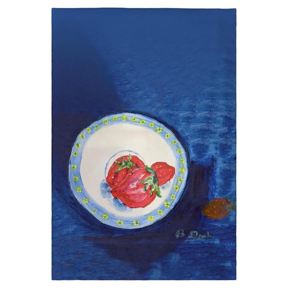 Betsy Drake Interiors Strawberry Plate Guest Towel