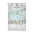 thumbnail image 1 of Betsy Drake Interiors Sugarloaf Key to Key West, FL Nautical Map Kitchen Towel, 1 of 1