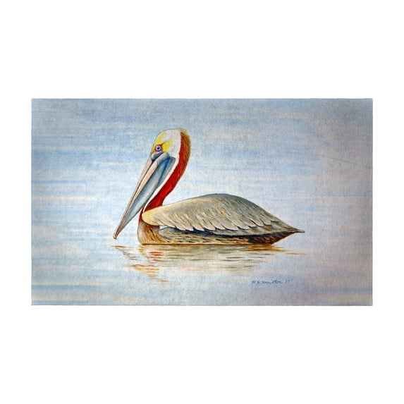 Betsy Drake Summer Pelican Door Mat 30x50