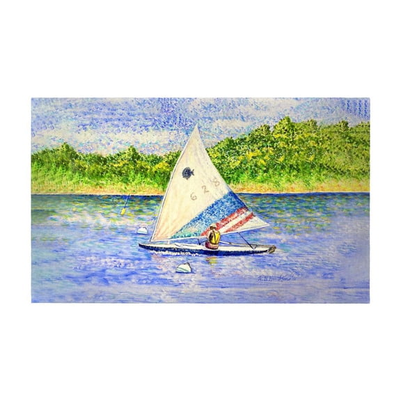 Betsy Drake Interiors Sunfish Sailing Door Mat 30x50