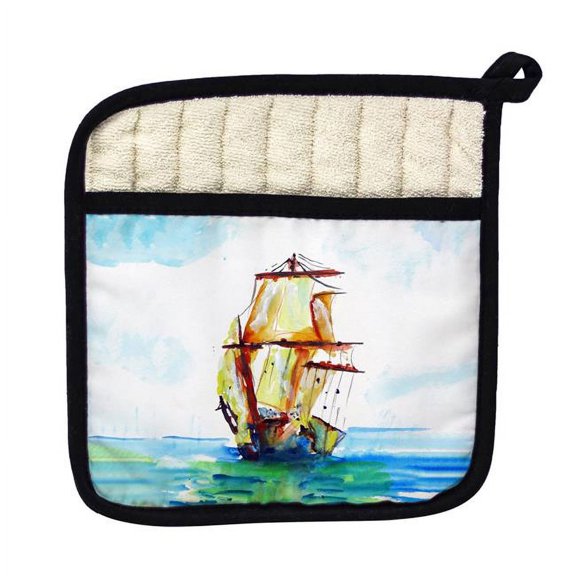 Betsy Drake PT666 Tall Ship Pot Holder