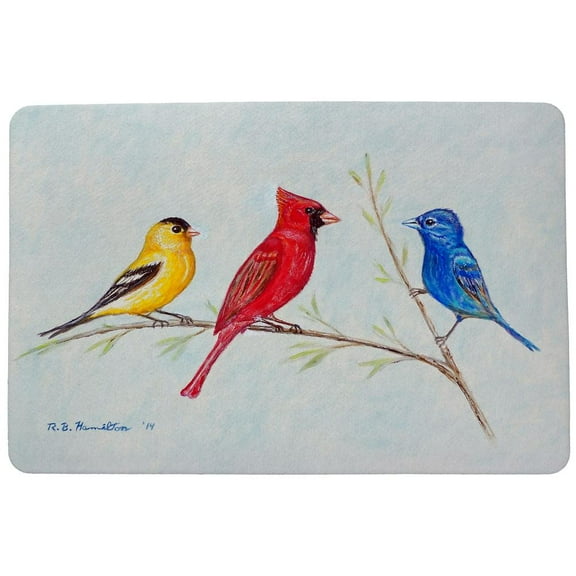 Three Birds Door Mat 18x26