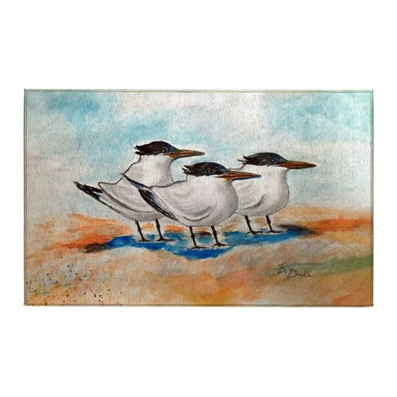 Betsy Drake Interiors DR1521 Three Terns Indoor Dornier Area Rug 20x32