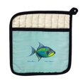 thumbnail image 1 of Betsy Drake PT114C Triggerfish on Aqua Pot Holder, 1 of 1