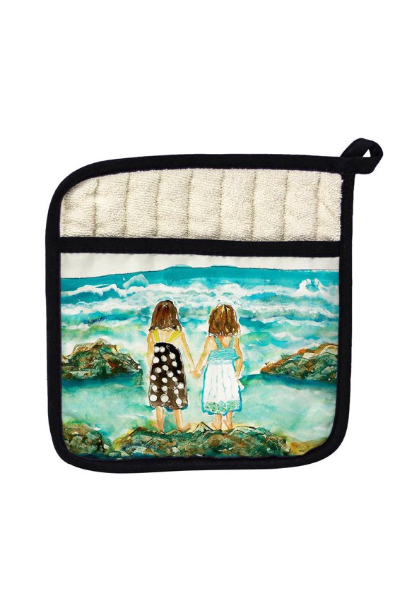 PT086 Twins on Rocks Pot Holder