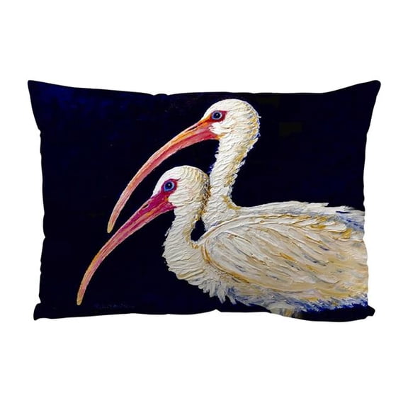 Betsy Drake Interiors SP1519 Two Ibis Suede Indoor Zippered Pillow 14x20