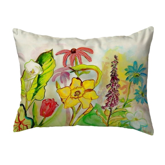 Betsy Drake KS060 11 x 14 in. Betsys Garden Small No-Cord Pillow