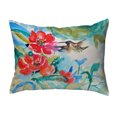 thumbnail image 1 of Betsy Drake KS1007 11 x 14 in. Hummingbird & Red Flower Non-Corded Indoor & Outdoor Pillow, 1 of 1