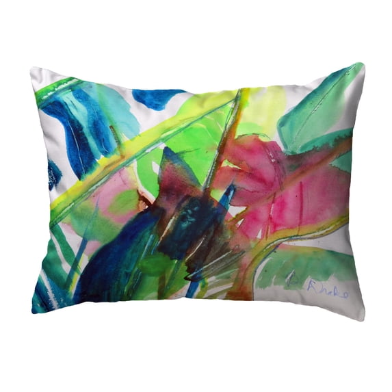 Betsy Drake KS1123 11 x 14 in. Pink Palms Non-Corded Indoor & Outdoor Pillow