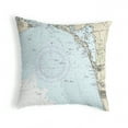 thumbnail image 1 of Betsy Drake KS11426BS 12 x 12 in. Estero Bay, Bonita Springs, FL Nautical Map Non-Corded Indoor & Outdoor Pillow, 1 of 2