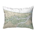 thumbnail image 1 of Betsy Drake KS11489 11 x 14 in. Amelia Island, FL Nautical Map Non-Corded Indoor & Outdoor Pillow, 1 of 2