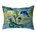thumbnail image 1 of Betsy Drake KS1189 11 x 14 in. Mermaid & Jellyfish Noncorded Pillow, Small, 1 of 2
