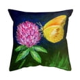 thumbnail image 1 of Betsy Drake KS1210 12 x 12 in. Sulphur Butterfly & Clover Noncorded Pillow - Small, 1 of 1